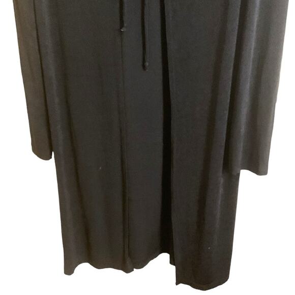 Kathy Ireland Cardigan Black Open Longline Sweater Duster Women Size L - Picture 8 of 8